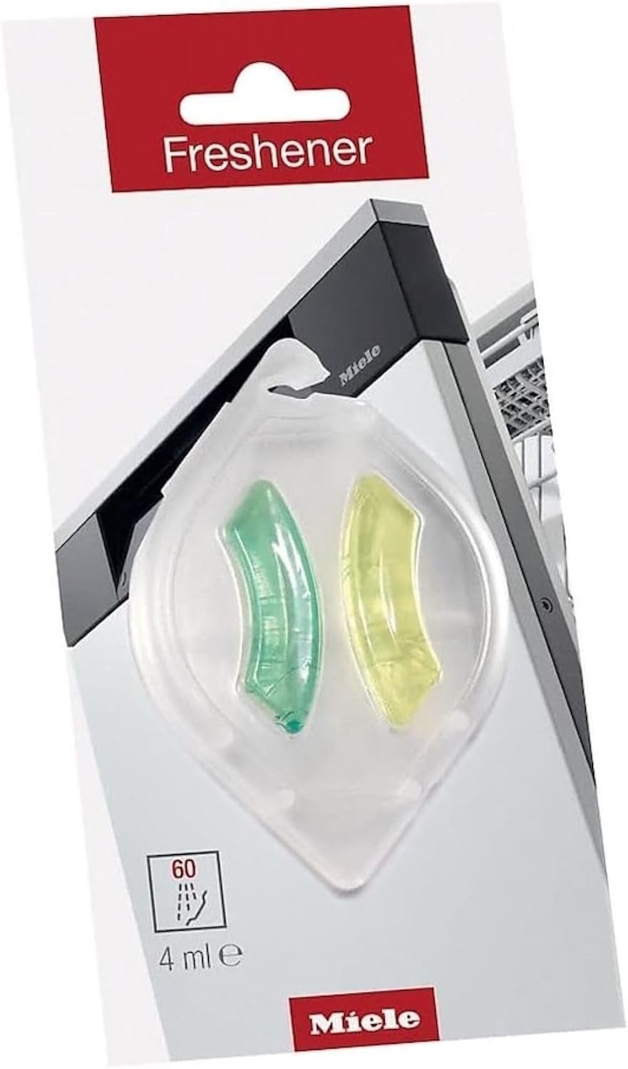 Miele Original GP FR G 0042 L Dishwasher Freshener, Lime & Green Tea Scent, Neutralizes Odors for Up to 60 Rinse Cycles, 0.14 oz – 10118510