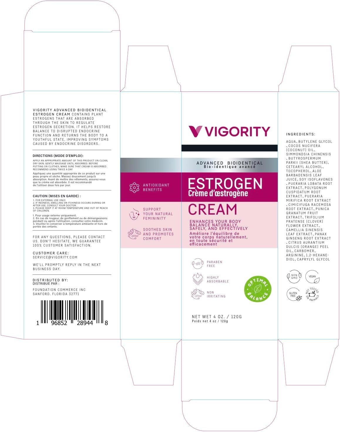Estrogen Cream For Women, Natural Bioidentical, Hot Flashes Menopause Relief, Estrogen Cream With Wild Yam, Menstrual Cycle & Body Balance Support, Helps Reduce Hot Flashes, Paraben-Free, Vegan, 3-Month Supply(4 Oz) - Image 9