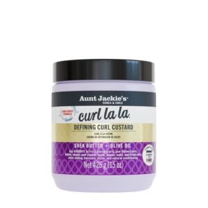 Aunt Jackie’s Curl La La, Lightweight Curl Defining Custard, Enriched with Shea Butter & Olive Oil, Basic, 15 Ounce