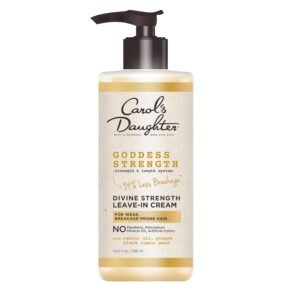 Carol’s Daughter Goddess Strength Leave In Conditioner Cream, 10 Fl Oz – Strengthening and Moisturizing for Wavy, Curly Hair