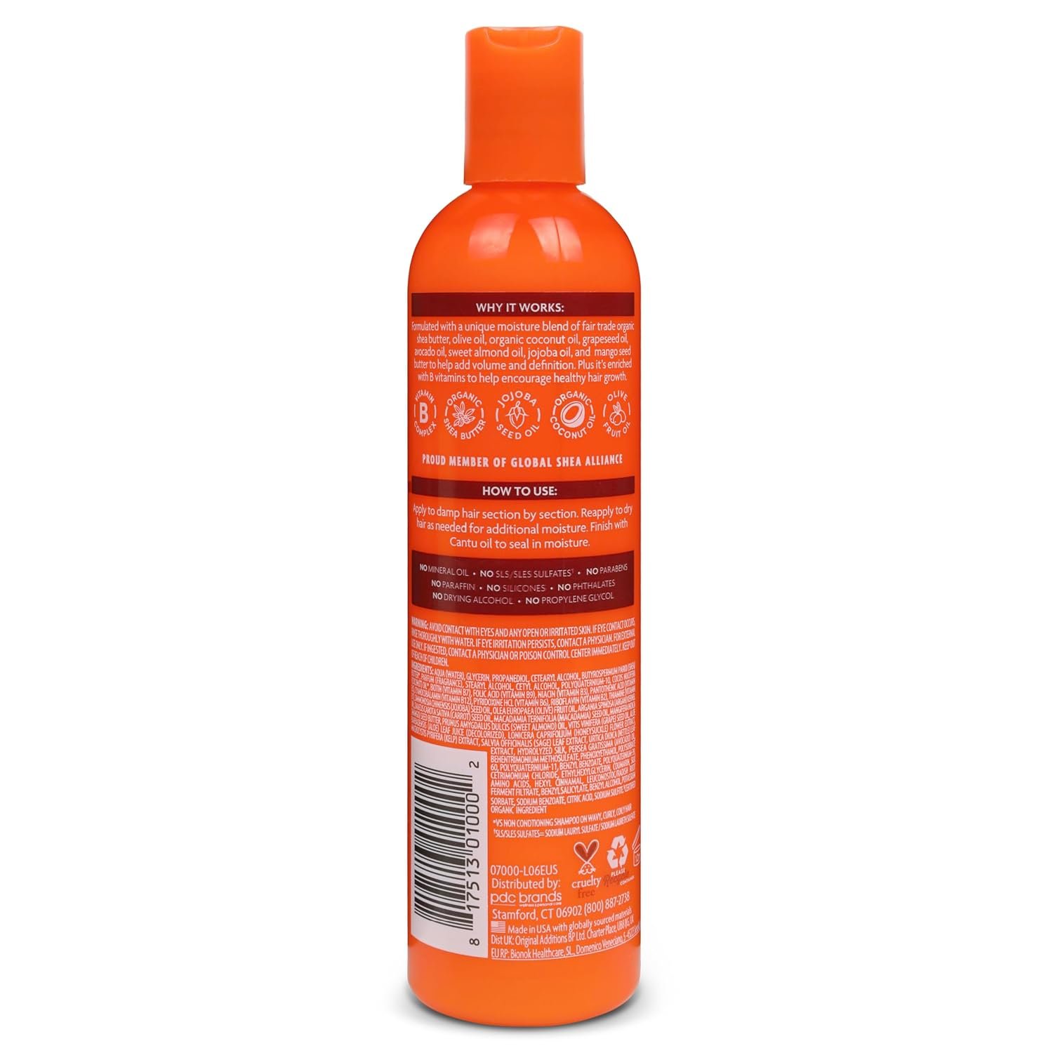 Cantu Moisturizing Curl Activator Cream for Natural Hair with Pure Shea Butter, 12 fl oz (Pack of 2) - Image 2