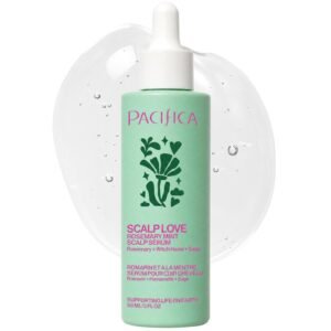 Pacifica Scalp Love Rosemary Mint Serum – Dry, Flaky, and Itchy Scalp Serum, Hydrating, Moisturizing, and Calming Treatment Formulated with Witch Hazel, Vegan and Cruelty-Free – 2 Fl Oz