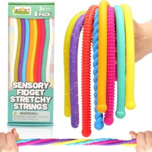 Sensory Autism Toys for Kids – Textured Stretchy Fidget Toys for Stress – Sensory Toys Special Needs for Autistic Toddlers Boys Girls Easter Baskets Stuffers Gifts, Treasure Prizes Classroom 8-Pack