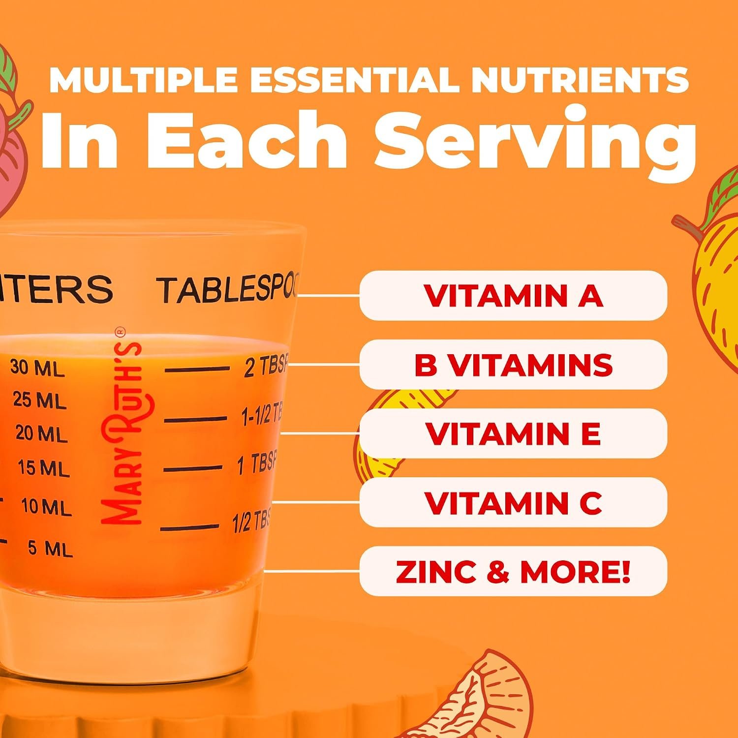 MARYRUTH'S Liquid Multivitamin + Hair Growth | Clinically Tested in Women for Thicker Hair & Facial Wrinkles | Biotin 10000mcg | Lustriva Hair Growth Supplements | Skin Care | Ages 18+ | 30 Fl Oz - Image 6