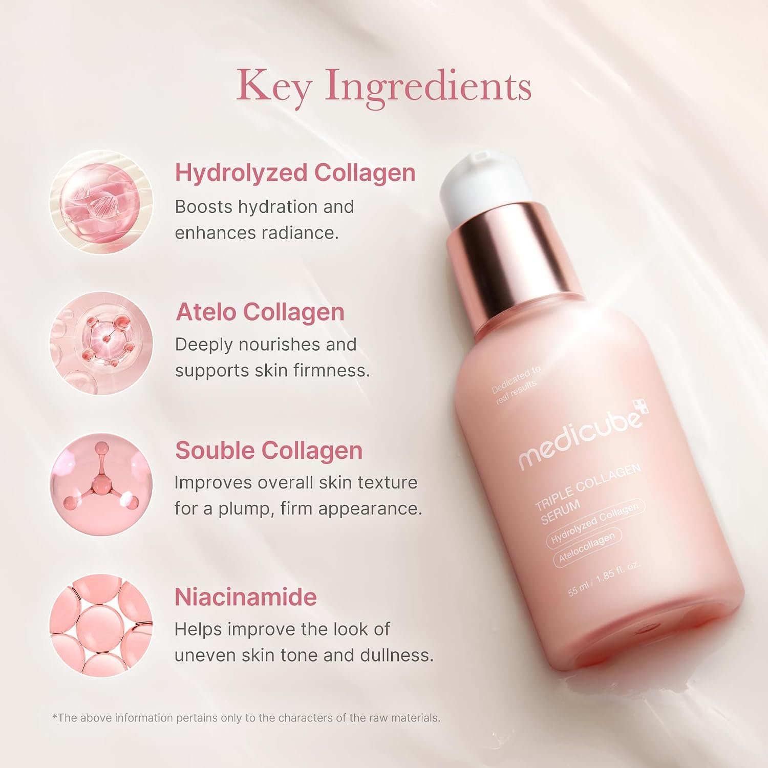 Medicube Triple Collagen Serum 1.85 fl.oz - Nourish dull skin with Triple Collagen Complex - A lightweight serum with Niacinamide and Hyaluronic Acid - Korean Skincare - Image 4
