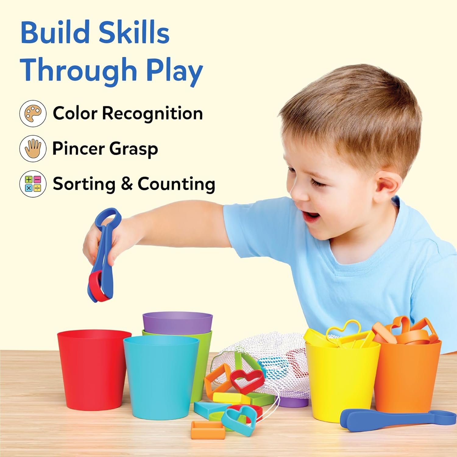 Skillmatics Silicone Rainbow Sorting Game - Learning & Educational Toy, Sorting, Counting & Sequencing Skills, Gift for Toddlers & Preschoolers Ages 3, 4, 5, 6 - Image 3