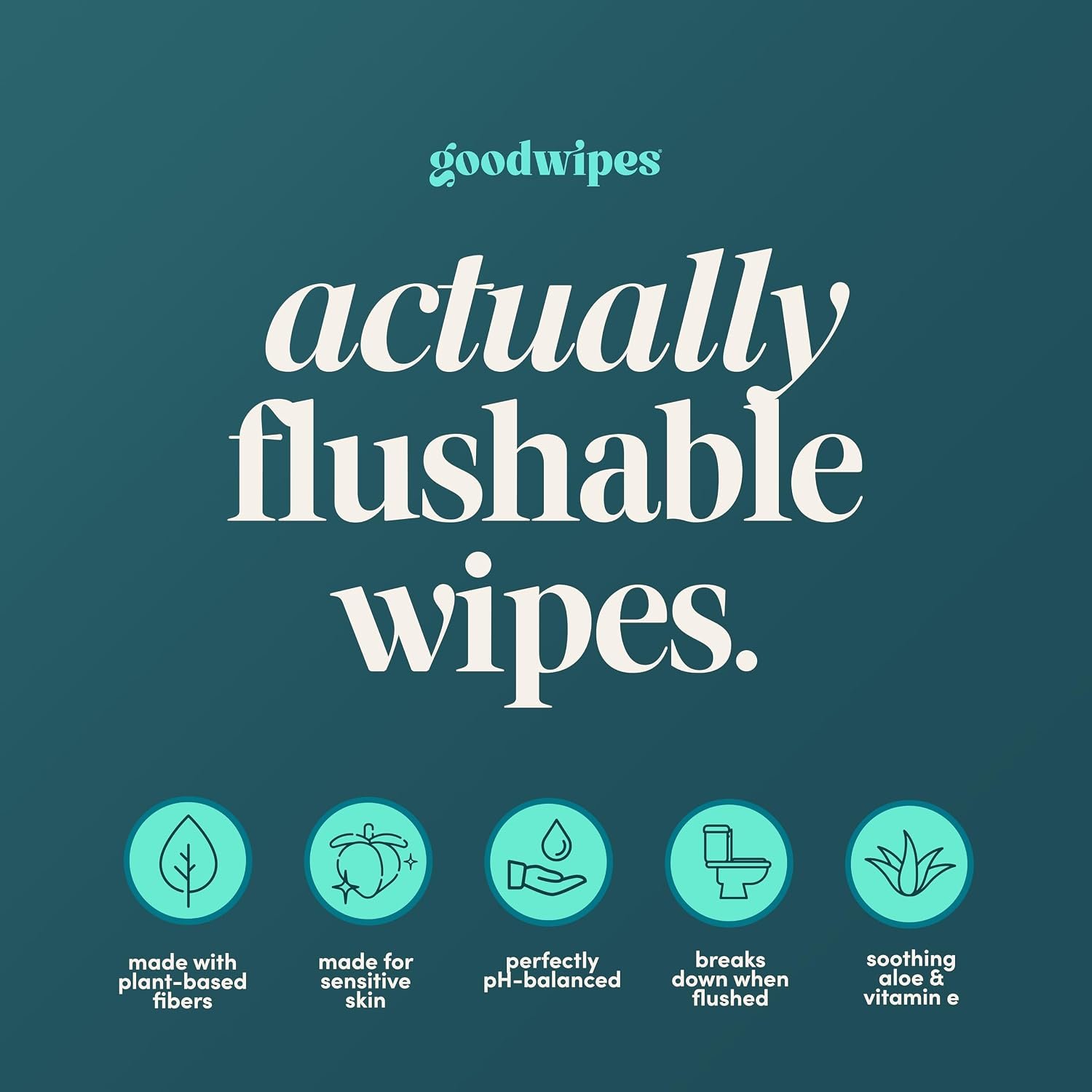 goodwipes Flushable Wipes for Women - Shea-Coco Individually Wrapped Travel Butt Wipes To Go, Mini Purse & Festival Essentials for Adults, pH Balanced for Feminine Hygiene, 32 Count (1 Pack) - Image 2