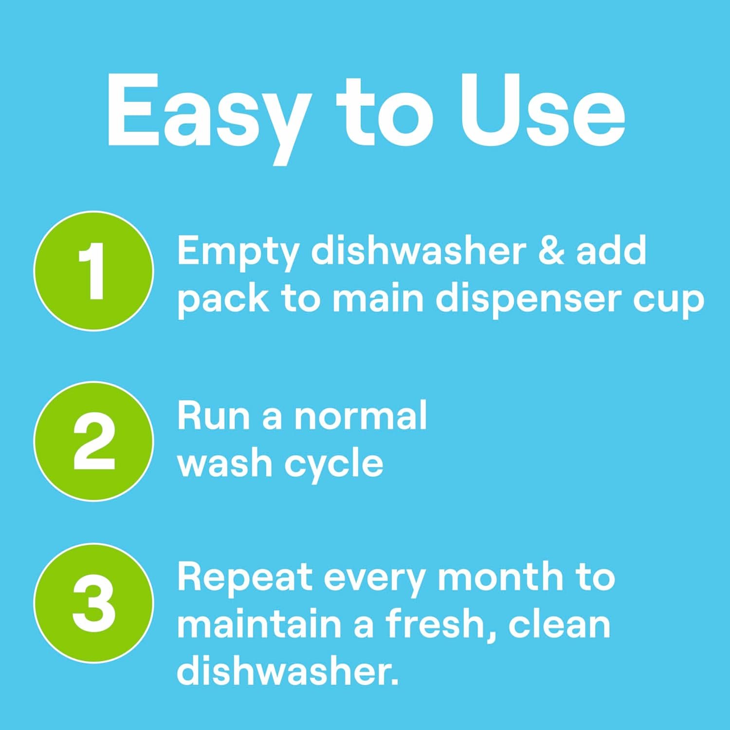 Seventh Generation Dishwasher Cleaning Packs 6 Count Free & Clear Removes odor-causing residue Powered by oxy power - Image 7