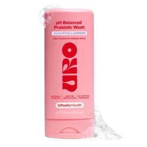 O Positiv URO pH Balanced Probiotic Wash – Odor Control, pH Balance, Dryness & Irritation Support for Intimate Areas – Probiotics & Lactic Acid – 6.75 oz (Pack of 1)
