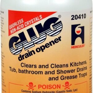 Oatey 20410 Hercules Glug Crystals Drain Opener, 20 oz, 1.3 (Pack of 1)