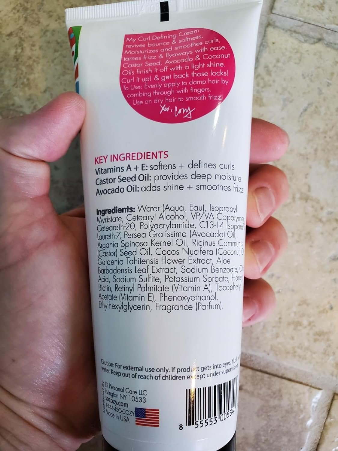 SoCozy Curl Defining Cream for Kids Curly Hair, (5 Fl Oz) Helps Add Definition, Shine & Bounce, Seals in Moisture & Controls Frizz with Vitamins, Castor Seed & Avocado Oil, Paraben & Sulfate-Free - Image 5