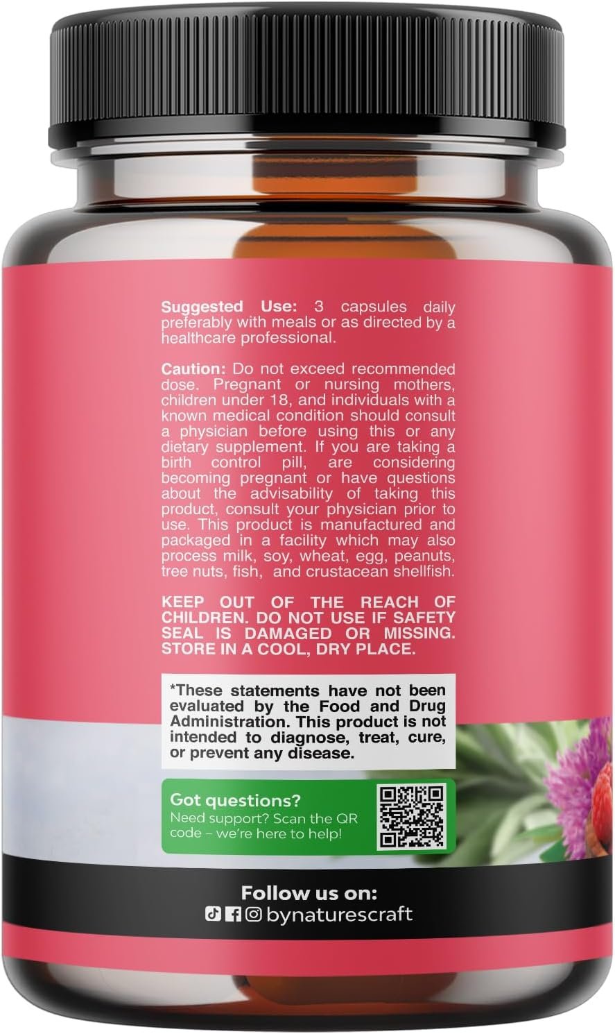 Complete Herbal Menopause Supplement for Women - Multibenefit Menopause Ease Hormone Balance for Women for Night Sweats Mood and More with Dong Quai Vitex Chaste Berry and Black Cohosh - 90 Count - Image 9