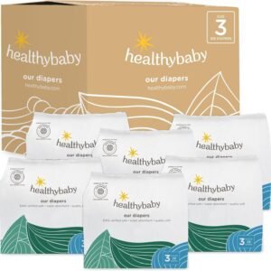 Our Diapers | The First EWG Verified & Microbiome-Friendly Diaper | Size 3 (16-28 lbs) 168 Count | 12-Hour Leak Protection | Made with Organic Cotton & Plant-Derived Materials | Totally Chlorine Free