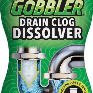 Green Gobbler Drain Clog Dissolver, Drain Opener-Cleaner ,Toilet Clog Remover, 31 oz