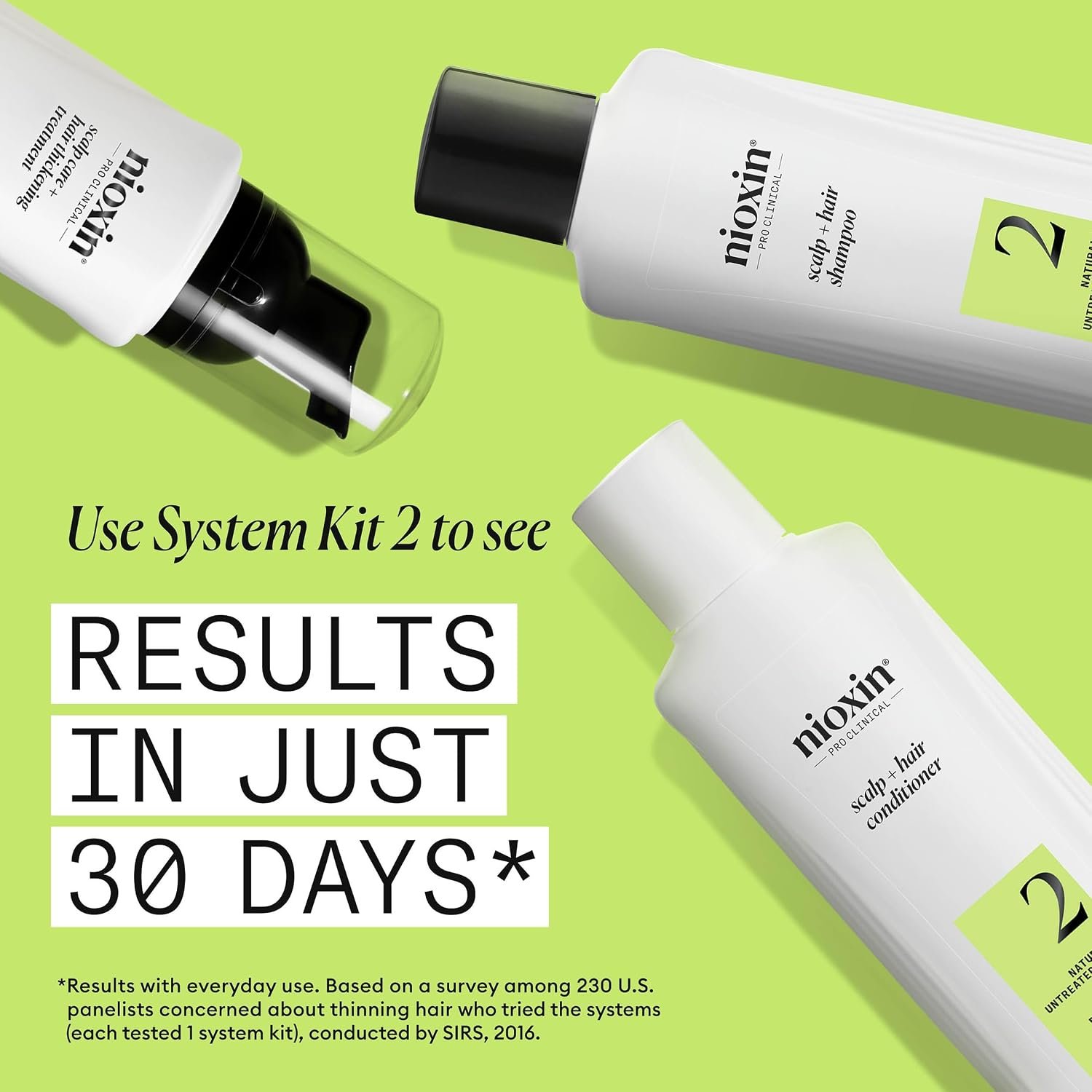 Nioxin System 2 Scalp + Hair Thickening Shampoo for Natural Hair with Progressed Thinning | Cleanse & Boost Hair Density with Niacinamide & Biotin - Image 4