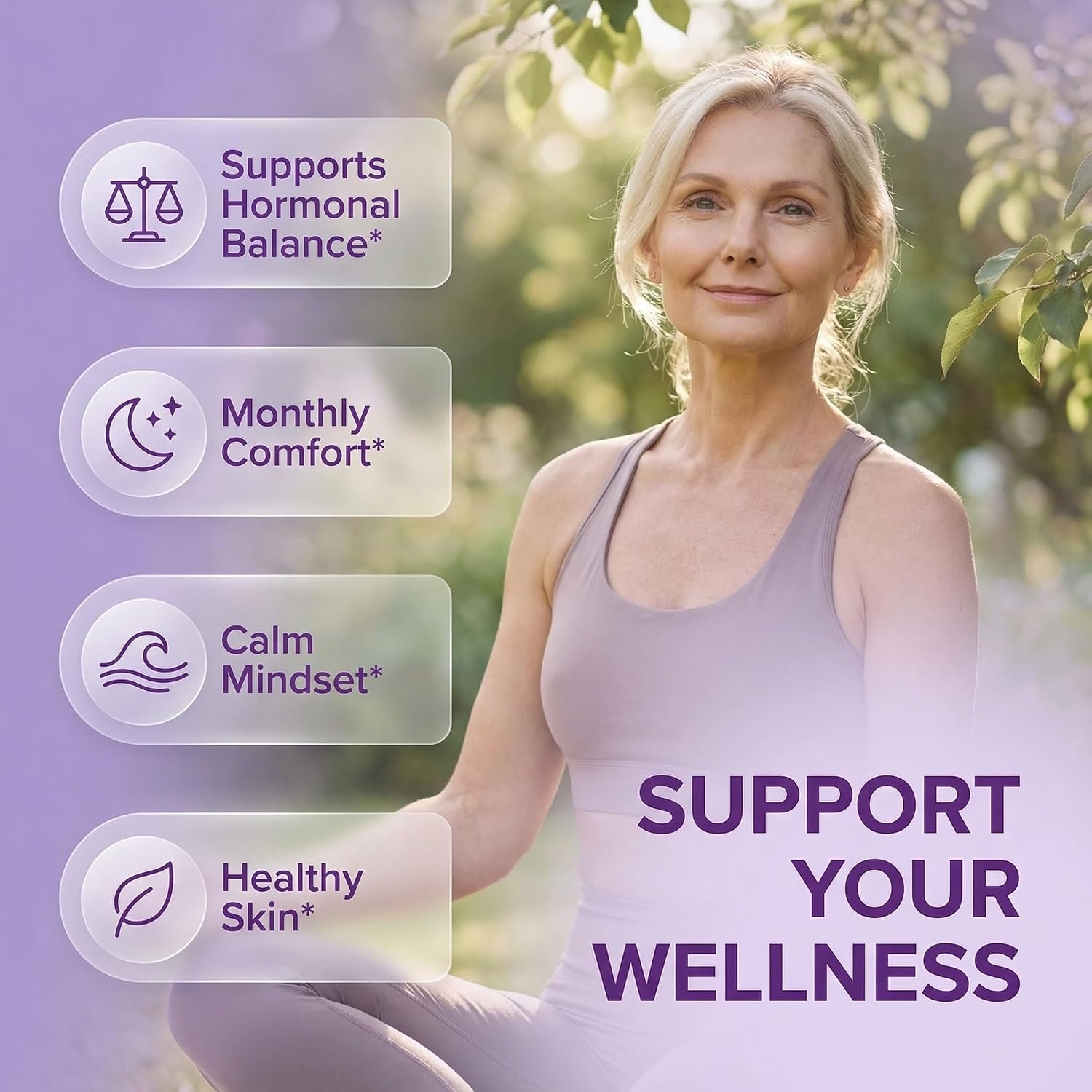 Clean Nutra Wild Yam Root Capsules with Red Clover Black Cohosh Evening Primrose Oil Chasteberry Dong Quai DIM Ashwagandha Grape Seed Extract Milk Thistle Lemon Balm and more Hormone Balance For Women - Image 2