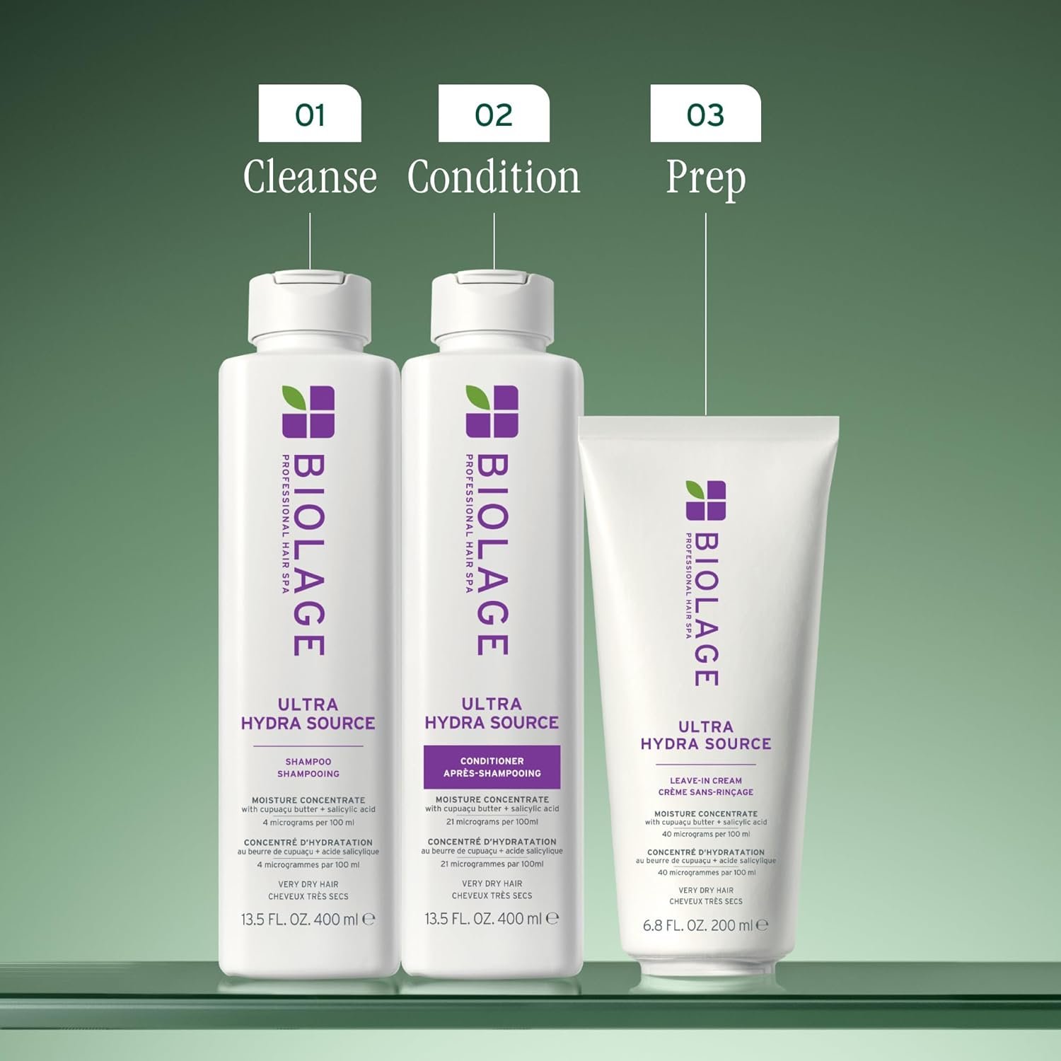 Biolage Ultra Hydra Source Leave-In Cream - Moisturizes & Controls Frizz, For Very Dry, Thick, Hair, Infused with Micro-dosed with Cupuaçu Butter & Salicylic Acid - Image 7