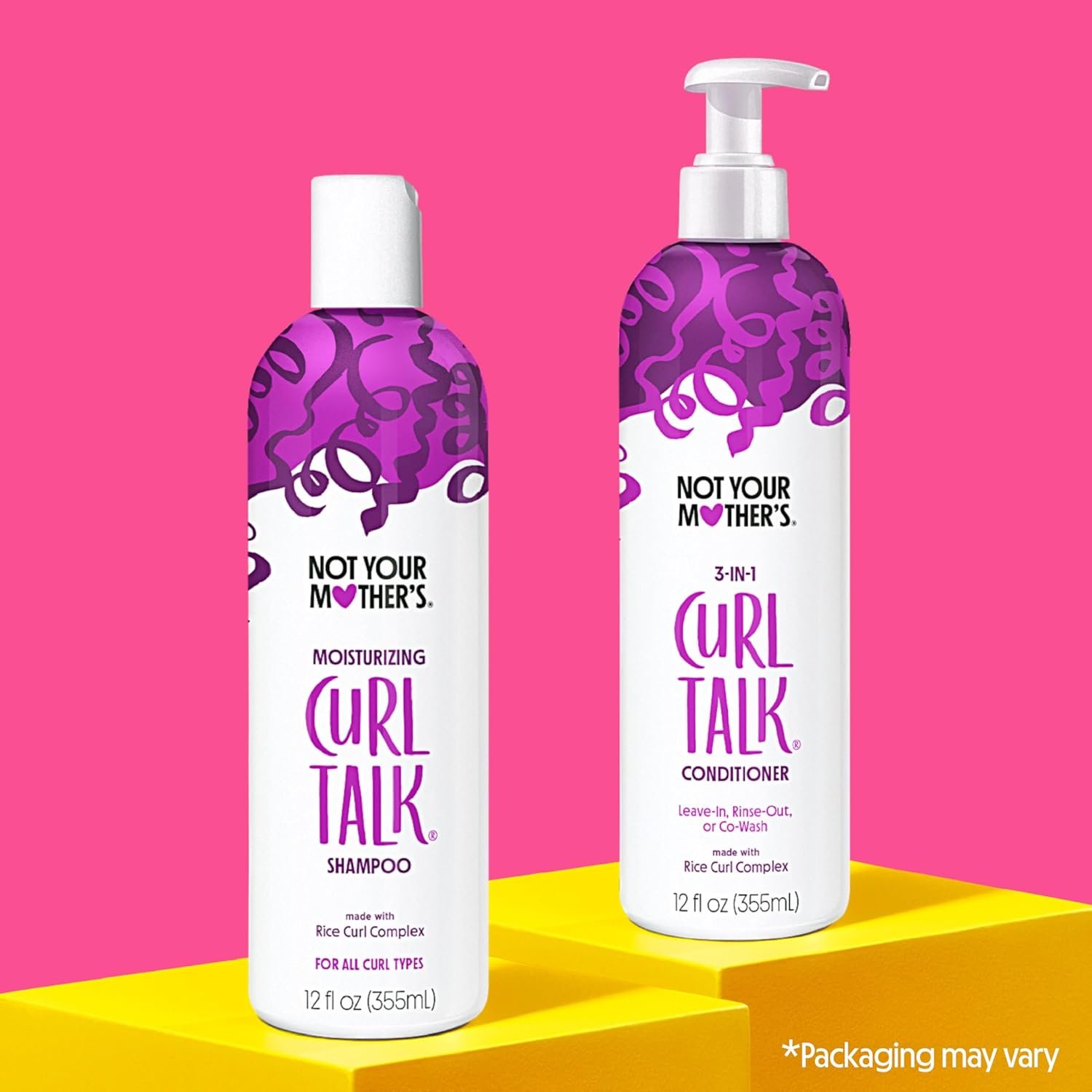 Not Your Mother's Curl Talk Shampoo and Conditioner Set for Curly Hair - (2 Pack) 12 fl oz - Shampoo and Conditioner for Women with All Curl Types - Cleanse & Hydrate Curly Hair - Control Frizz - Image 2