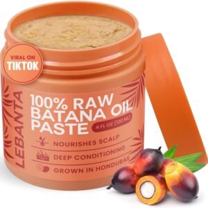 Lebanta Raw Batana Oil for Hair – 100% Pure, Organic 4oz Batana from Honduras for Fuller, Thicker-Looking Hair – Unrefined Cold Pressed Cosmetic Scalp Oil & Hair Mask, Gift for Women (1 Pack)