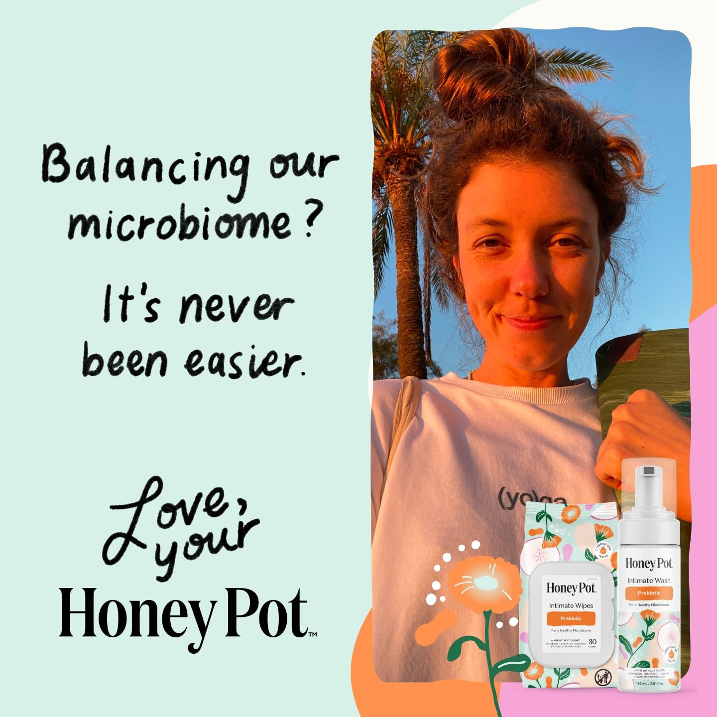 The Honey Pot Company - Feminine Wipes - Prebiotic - Herbal Infused w/Aloe Vera, Apple Cider Vinegar, & Probiotics - pH Balanced - Feminine Care for Sensitive Skin - Cleansing Wipes for Women - 30ct - Image 8