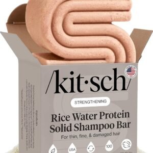 Kitsch Rice Water Shampoo Bar Soap for Hair Growth – Made in USA, 3.5 oz | Strengthening Hair Shampoo for Women & Men – Reduce Breakage, Boosts Shine – Paraben, Silicone & Sulfate-Free Hair Care