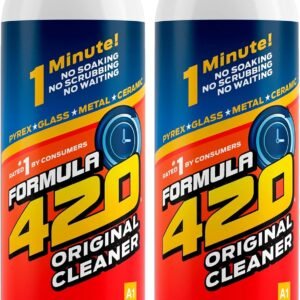 Formula 420 Cleaner – Glass, Metal and Ceramic – 12 Oz. Bottles. 2 Pack