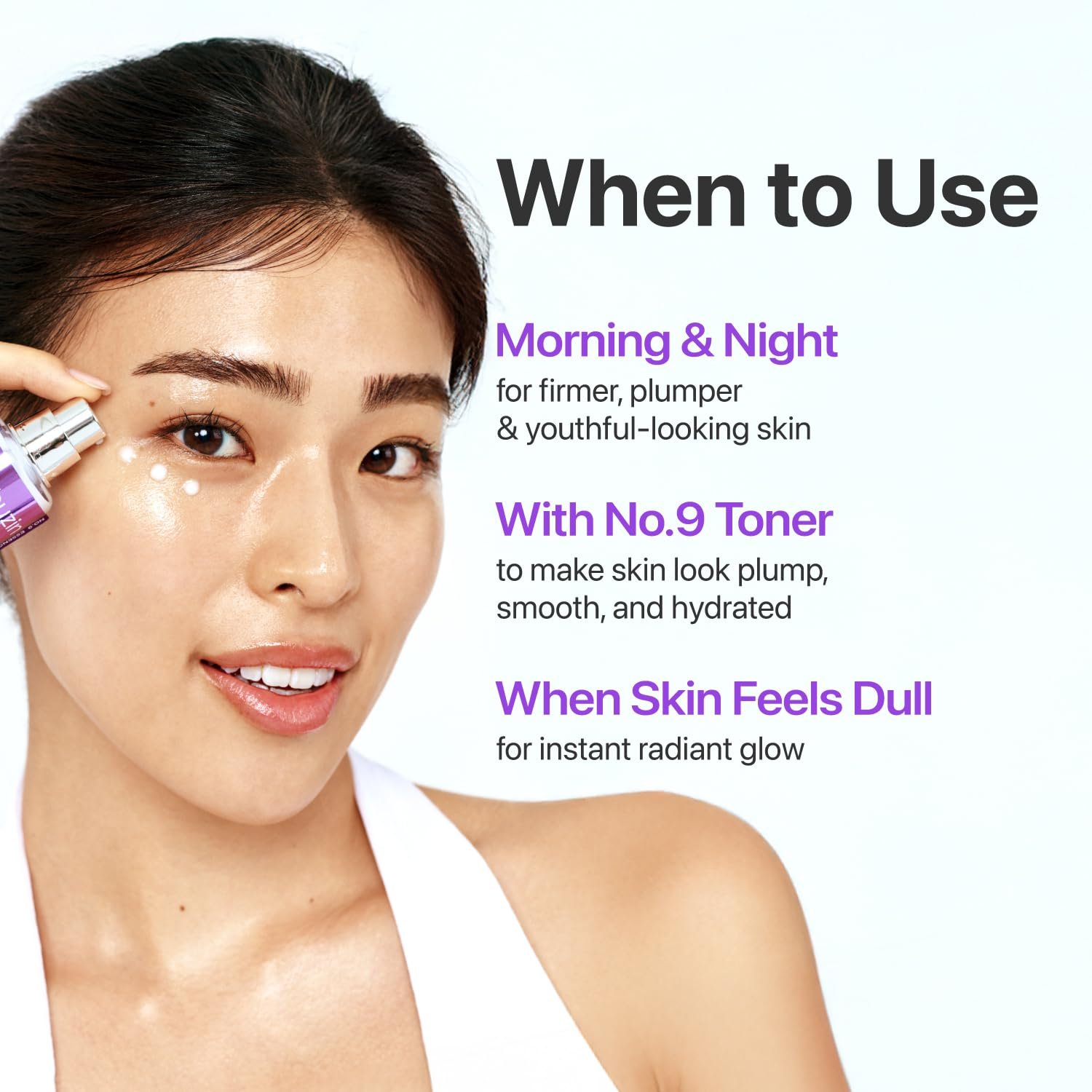 numbuzin No.9 NAD+ Peptide Serum for Face, Neck and Body - for anti-aging, Sagging Skin, Fine Lines & Elasticity, Lifting, Hydrating & Skin Tightening Formula, Korean Skincare 1.69 fl oz - Image 8