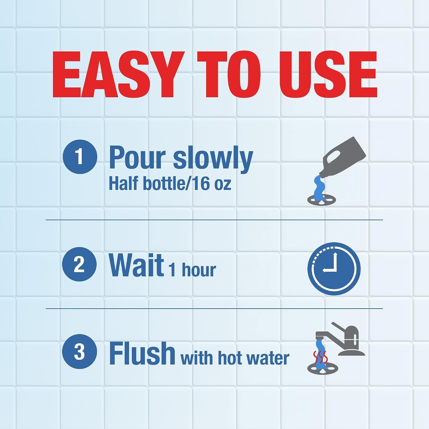 Drano Balance Drain Clog Remover and Cleaner, Non-Corrosive Formula, Safe on All Pipes and Septic Tanks, Formulated Using Only Essential Ingredients, 32 Fl Oz - Image 6