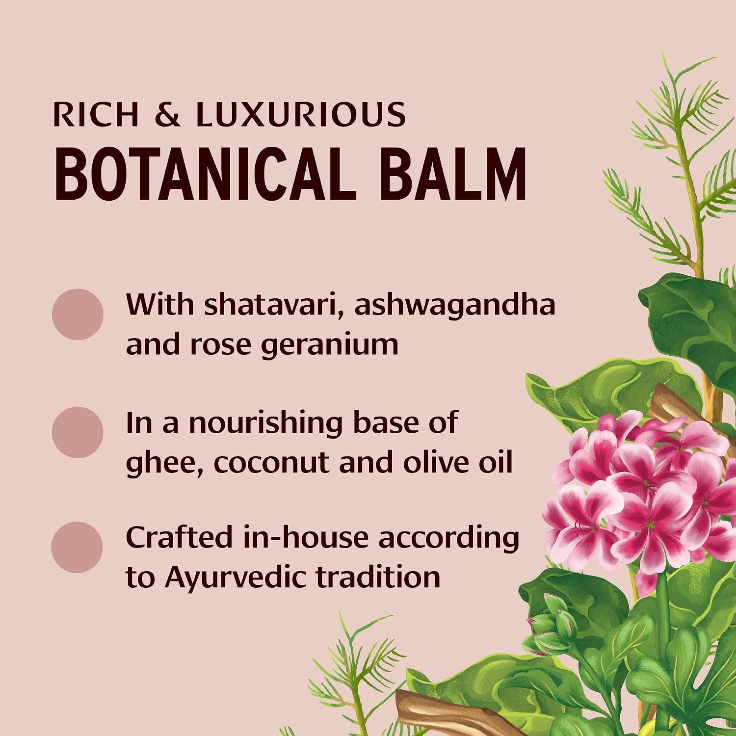 Banyan Botanicals Beauty Balm – Organic Face & Body Moisturizer with Shatavari & Ashwagandha – Rich Night Cream, Hand & Foot Balm for Dry Skin – Ghee & Coconut Oil Base – 4 oz – USDA Organic - Image 6