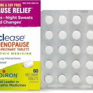 Boiron Cyclease Menopause Tablets for Relief of Hot Flashes, Night Sweats, Irritability, and Mood Swings – 60 Count
