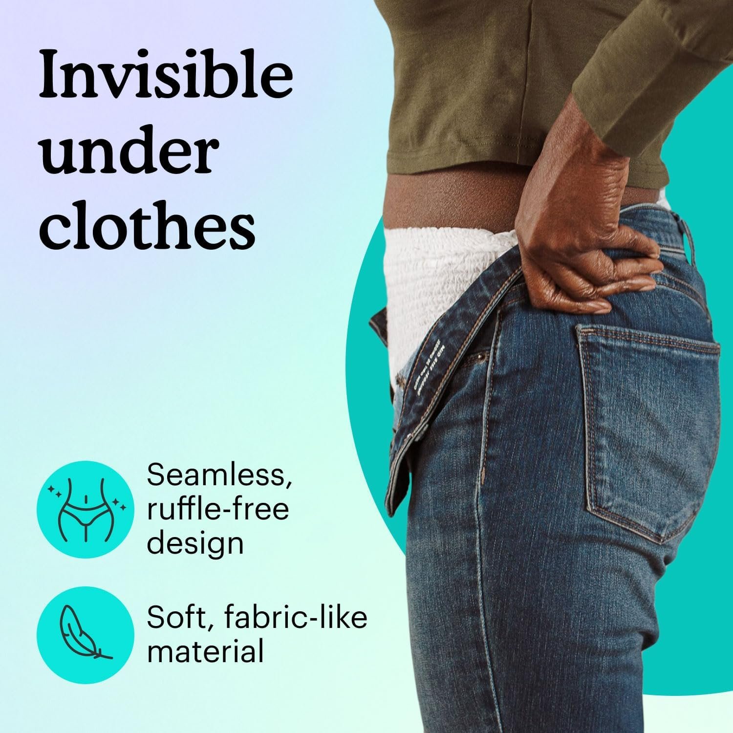 Because Overnight Absorbency Pull Ups - Adult Disposable Incontinence Underwear, Extra Absorbent Nighttime Briefs for Men and Women, White, Large, 20 Count - Image 6
