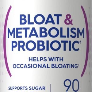 Carlyle Bloat and Metabolism Probiotic | 90 Capsules | Bloating Relief Formula | Sugar & Cellular Energy Support | for Women and Men | Vegan, Non-GMO, Gluten Free