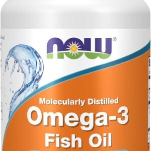 NOW Foods Supplements, Omega-3 180 EPA / 120 DHA, Molecularly Distilled, Cardiovascular Support*, 30 Softgels