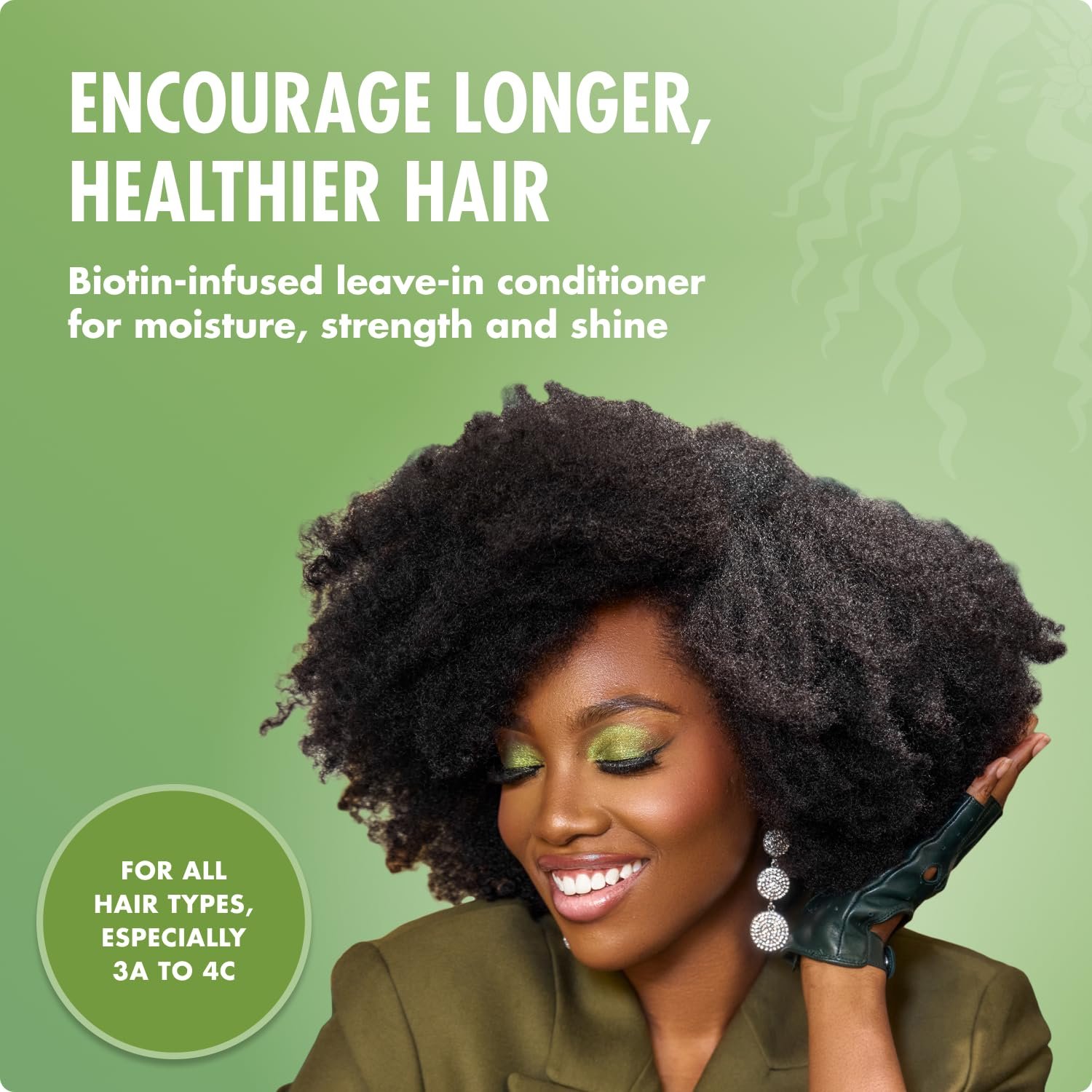 Mielle Organics Rosemary Mint Strengthening Leave In Conditioner for Curly Hair - Hydrating Hair Moisturizer Infused with Biotin to Soften, Protect & Boost Shine (12 Oz) - Image 3