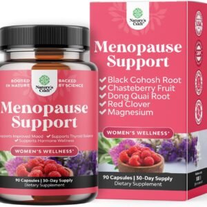 Complete Herbal Menopause Supplement for Women – Multibenefit Menopause Ease Hormone Balance for Women for Night Sweats Mood and More with Dong Quai Vitex Chaste Berry and Black Cohosh – 90 Count
