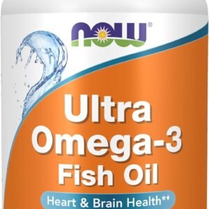 NOW Foods Supplements, Ultra Omega-3 Molecularly Distilled and Enteric Coated, 180 Softgels