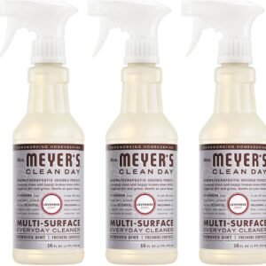 MRS. MEYER’S CLEAN DAY Multi-Surface Everyday Cleaner, Lavender Scent, 16 Fl Oz Bottle – 3 Pack