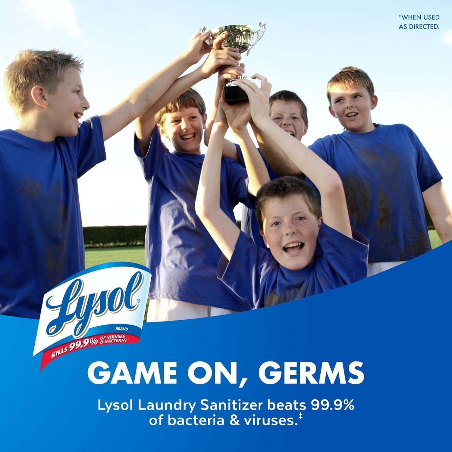 Lysol Laundry Sanitizer Additive, Bacteria-Causing Laundry Odor Eliminator, Detergent Additive, Crisp Linen, 90oz - Image 2