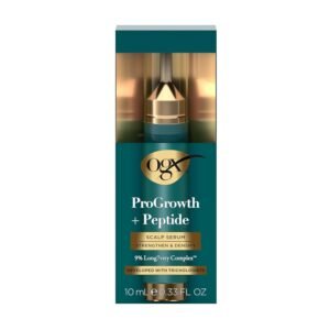 OGX ProGrowth + Peptide Scalp Serum, Hair Serum, 0.33 Fl Oz