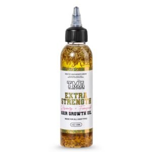 The Mane Attraction Extra-Strength Herbal Hair Growth Oil, Rosemary & Fenugreek Blend, Castor & Vitamin E Infusion, Scalp-Nourishing for All Hair Types, 4 Fl Oz