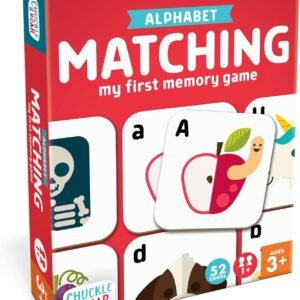 Chuckle & Roar Alphabet Matching Memory Game for Kids Ages 3+ – Preschool Letter Matching Board Game for Toddlers, Uppercase & Lowercase ABC Learning Game