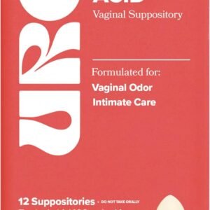 O Positiv URO Boric Acid Vaginal Suppository – with Lactic Acid, and Aloe for Fast Relief and Vaginal Odor Control – Vegan, Free from Parabens, Dyes, and Fragrances – 12 Count (Pack of 1)
