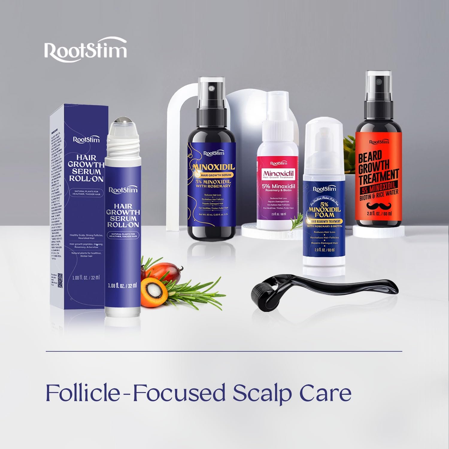 Hair Growth Serum Roll On with Rosemary, Caffeine & Biotin, Helps Support Fuller-Looking Hair, Clean Non-Greasy Scalp Serum for Thinning Hair 1.08 Fl Oz - Image 9