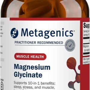 Metagenics Magnesium Glycinate 100mg-Highly Absorbable Magnesium Supplement for Sleep, Stress Relief & Muscle Relaxation – Bone, Heart & Nerve Health-Non-GMO, Gluten-Free-120 Tablets