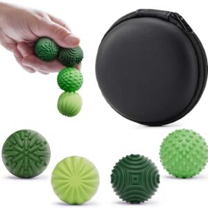 luckdoor Silicone Magnetic Balls Fidget Toys for Adults & Teens,4PCS Stress Relief Sensory Toys for Autism ADHD Anxiety,Fun Textures Gadgets,Office Desk Toy,Stocking Stuffers for Women Men Teen Gift