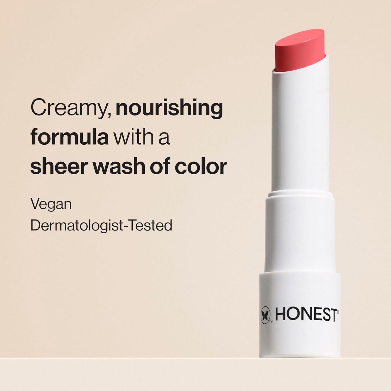 Honest Beauty Moisturizing Vegan Tinted Lip Balm, Antioxidant-rich, Acai Extracts, Avocado Oil, Paraben-Free, Cruelty Summer, Melon - Image 2