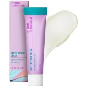 Good Molecules Gentle Retinol Cream – Retinol Night Cream to Minimize Appearance of Fine Lines & Wrinkles, Skin Tightening Recipe with Bakuchiol, Anti-Aging Skin Care For Face