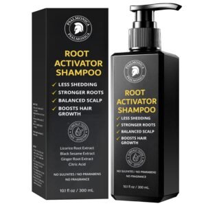 Root Activator Shampoo for Men: Hair Growth Shampoo for Hair Loss and Thinning Hair – Hair Loss Regrowth Shampoo for Men Women (Refreshing Scent)