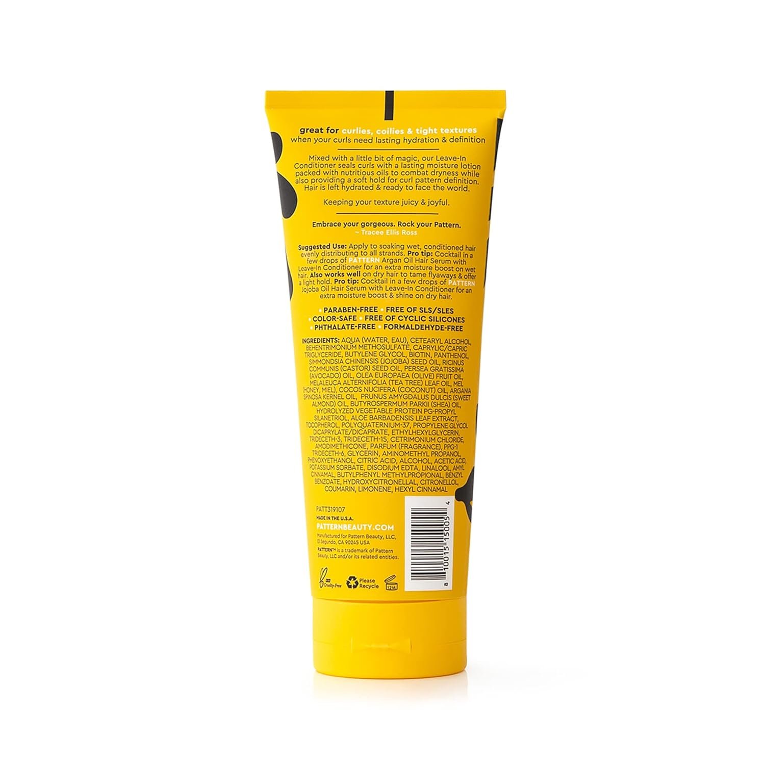 PATTERN Beauty by Tracee Ellis Ross Leave-In Conditioner 9.8 fl oz - Rich Moisture for Curly, Coily and Tight-Textured Hair, 3a to 4c - Image 8