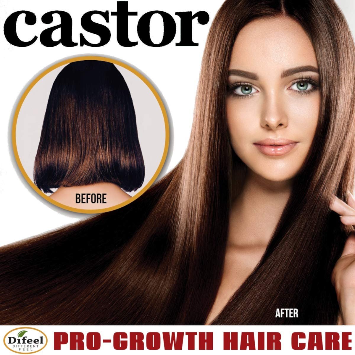 Difeel 99% Natural Premium Hair Oil - Pro-Growth Castor Hair Oil 7.1 oz. - Natural Castor Oil for Hair Growth - Image 5